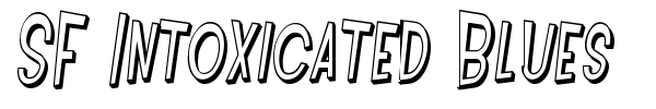 SF Intoxicated Blues font preview